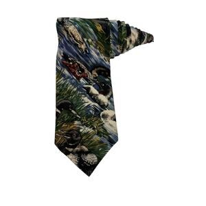 San Ria Canadian Goose Geese Animal 100% Cotton Handmade Necktie